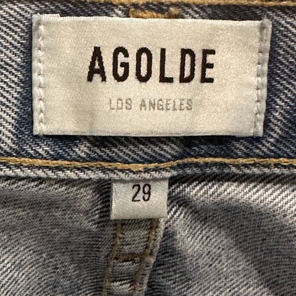 AGOLDE Light Wash 90s Mid Rise Loose Fit Jeans Size 29 - Picture 5 of 7